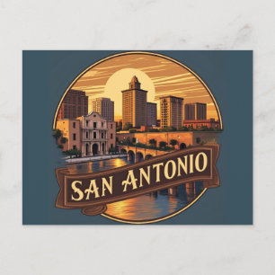 Carte Postale Coucher de soleil sur San Antonio Texas