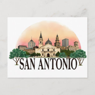 Carte Postale Coucher de soleil sur San Antonio Texas