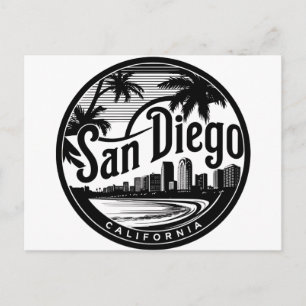 Carte Postale Coucher de soleil sur San Diego Californie