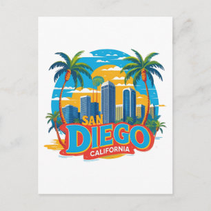 Carte Postale Coucher de soleil sur San Diego Californie – pays