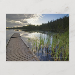 Carte Postale Coucher De Soleil Sur Un Petit Lac