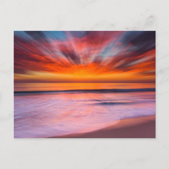 Carte Postale Coucher de soleil Tamarack Beach | Carlsbad, CA (Devant)