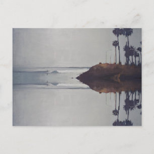 Carte Postale Coucher de soleil Topanga Surf W/LosAngeles Logo C