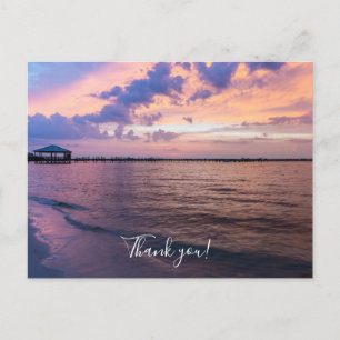 Carte Postale Coucher de soleil violet à Navarre Beach, heure ma