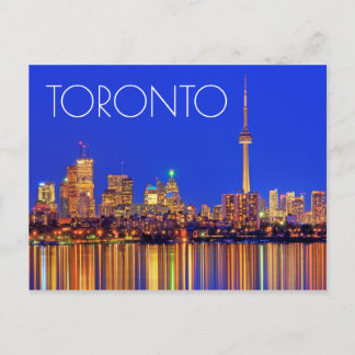 Carte Postale Coucher de ville de Toronto la nuit