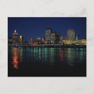Carte Postale Coucher de ville la nuit, Brisbane, Queensland, Au