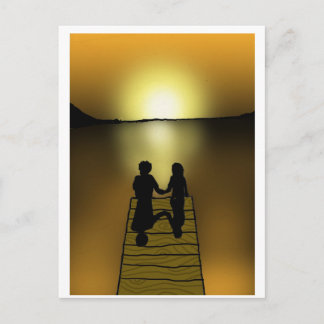 Carte Postale Coucher du soleil