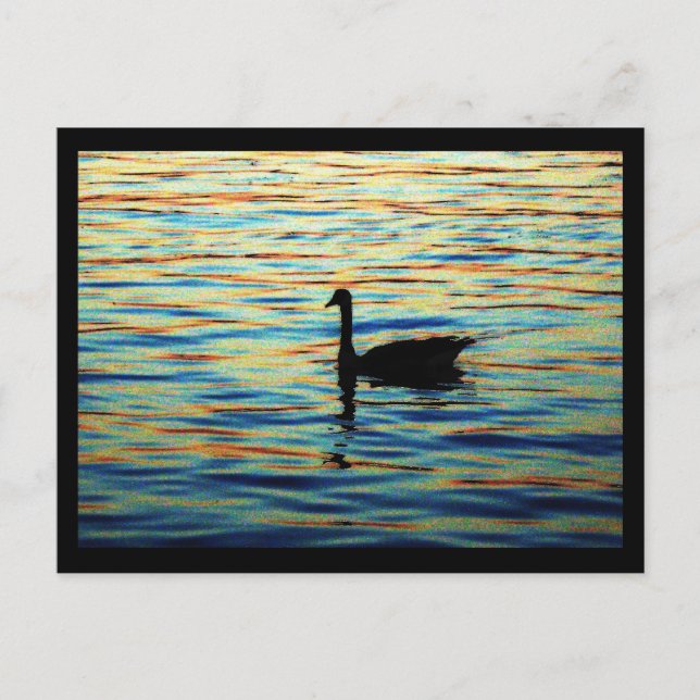 Carte Postale coucher du soleil (Devant)