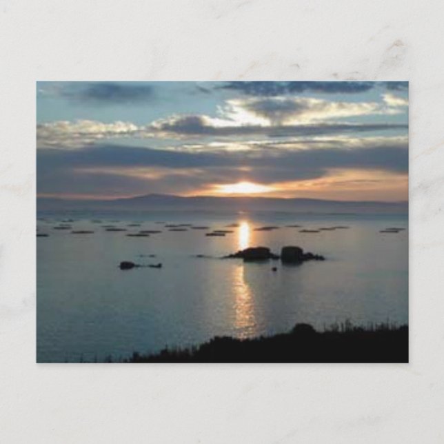 Carte Postale Coucher du soleil (Devant)