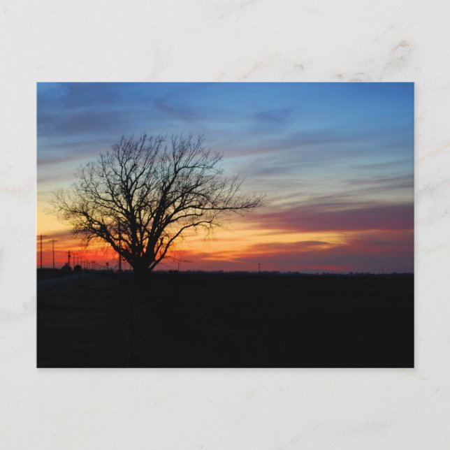 Carte Postale Coucher du soleil (Devant)