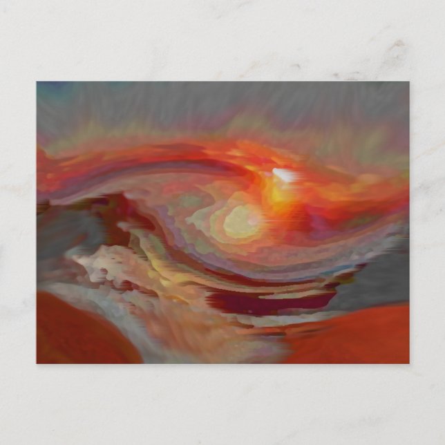 Carte Postale Coucher du soleil (Devant)