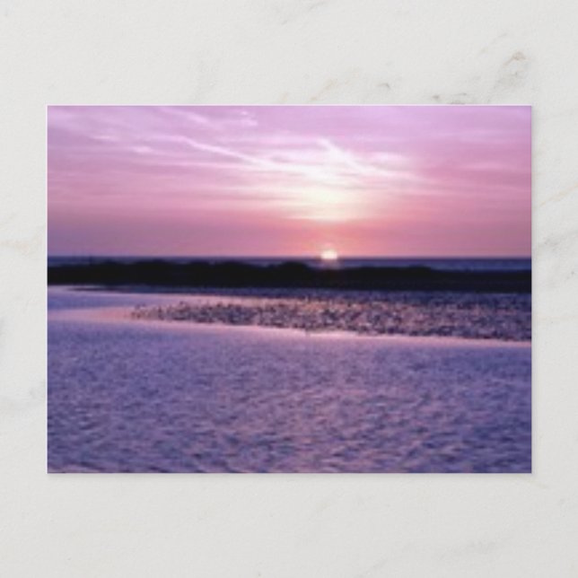Carte Postale Coucher du soleil (Devant)