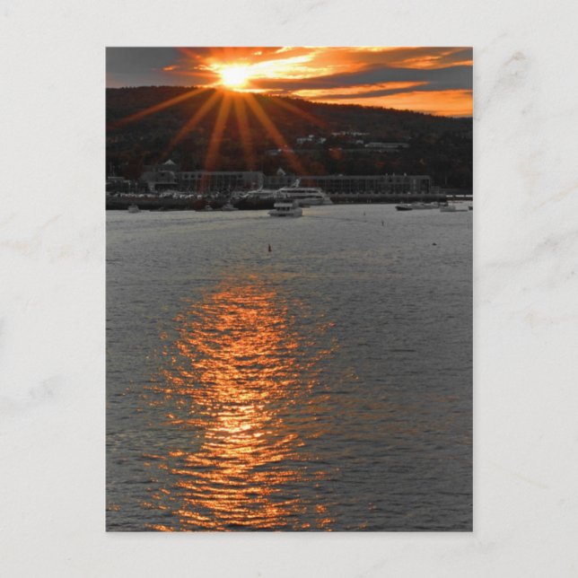 Carte Postale Coucher du soleil (Devant)