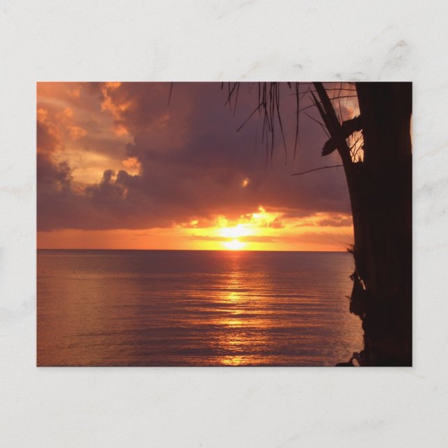 Carte Postale Coucher du soleil (Devant)