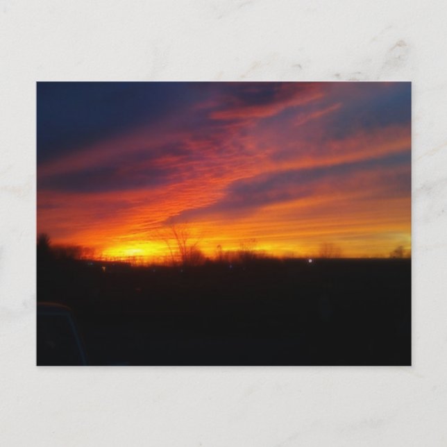 Carte Postale Coucher du soleil (Devant)