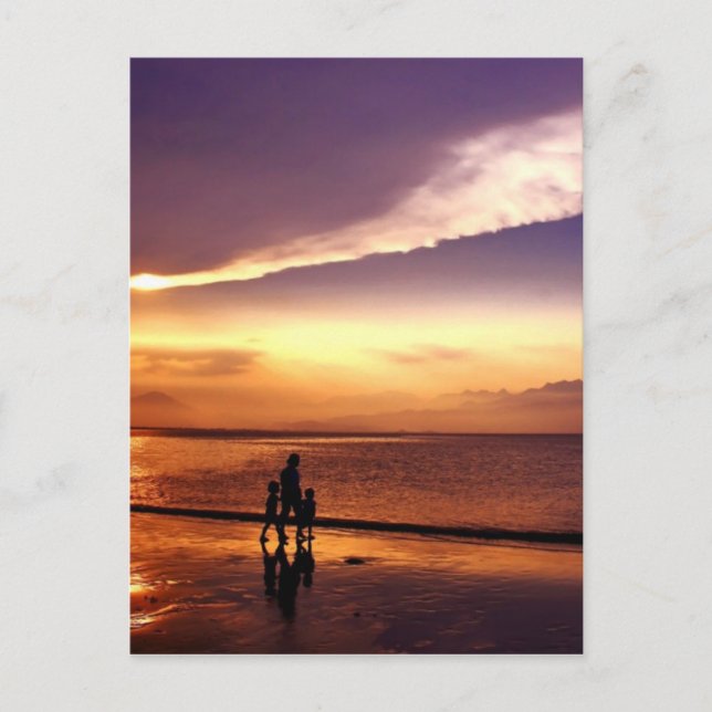 Carte Postale coucher du soleil 2 (Devant)
