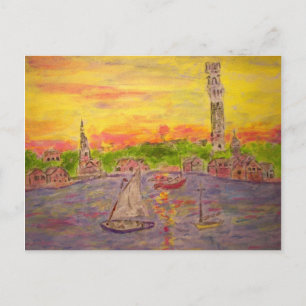 Carte Postale coucher du soleil à province
