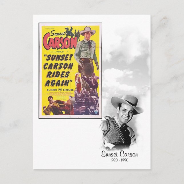 Carte Postale Coucher du soleil Carson - 1920 - 1990 (Devant)