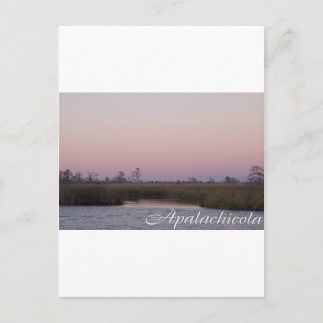 Carte Postale Coucher du soleil d'Apalachicola (Devant)