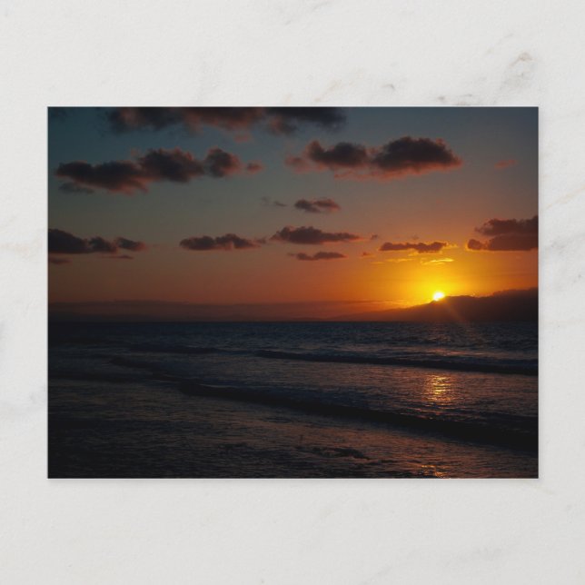 Carte Postale Coucher du soleil des Caraïbes 01 (Devant)