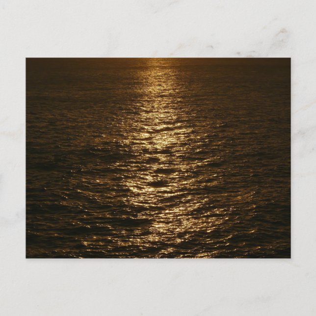 Carte Postale Coucher du soleil sur l'eau Photographie de l'océa (Devant)