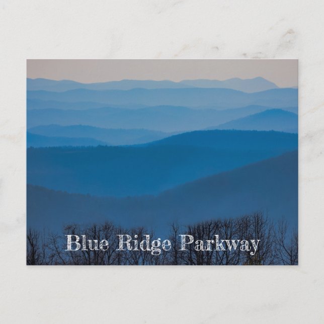 Carte Postale Couches de promenade Blue Ridge (Devant)