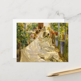 Carte Postale Coudre la voile par Joaquin Sorolla