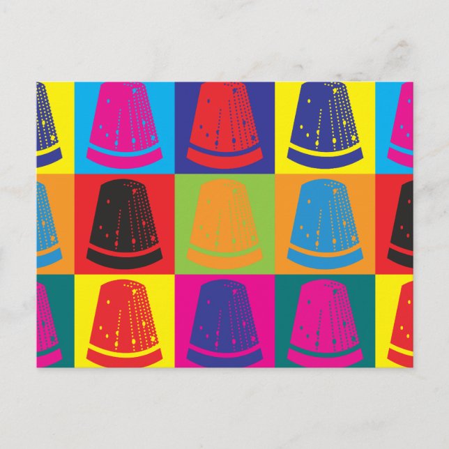 Carte Postale Coudre l'art pop (Devant)