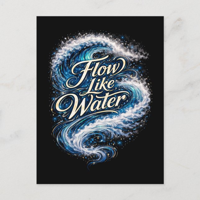 Carte Postale Couler comme l'eau (Devant)