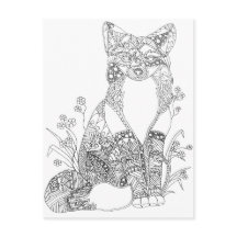 Couleur adulte Fox Art animal