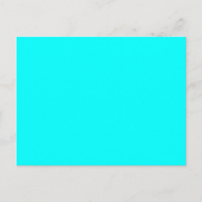Carte Postale couleur aqua / cyan (Devant)