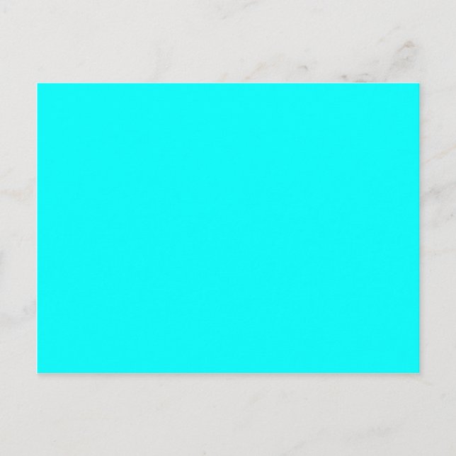 Carte Postale couleur aqua / cyan (Devant)