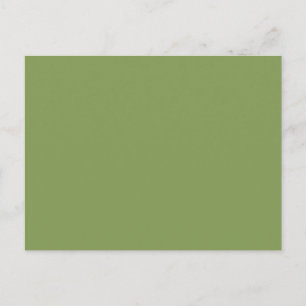 Carte Postale Couleur Arrière - plan Moss Green Accent Personnal