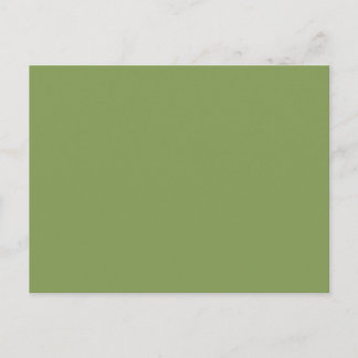 Carte Postale Couleur Arrière - plan Moss Green Accent Personnal