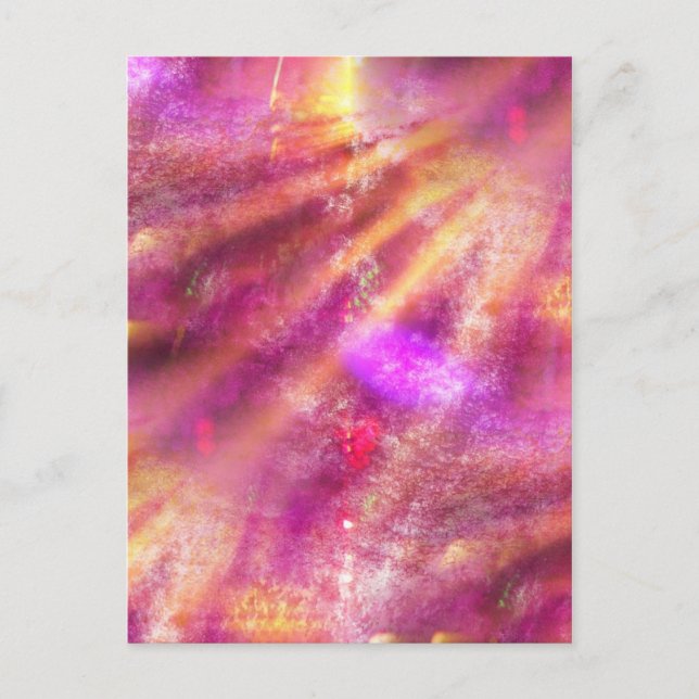 Carte Postale couleur arrière - plan transparent violet, rose (Devant)