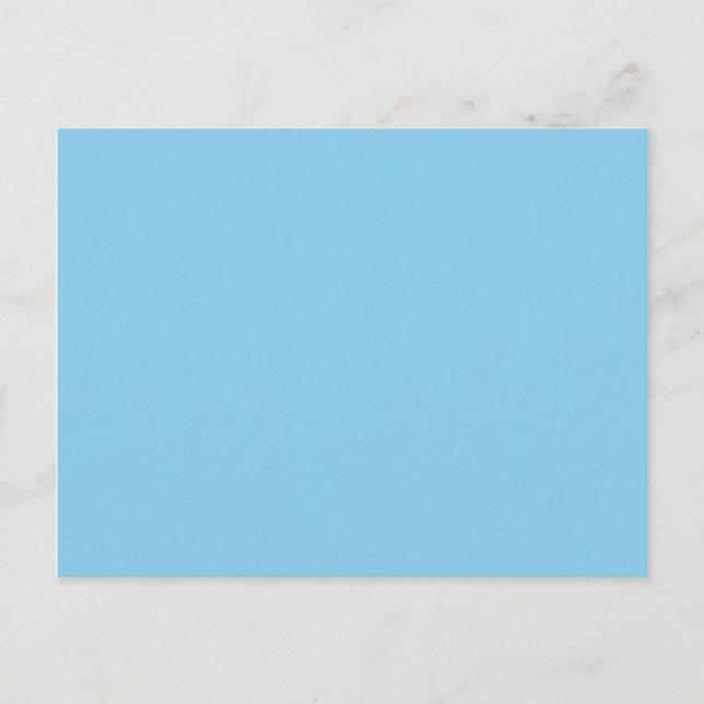 Carte Postale couleur bleu (Devant)