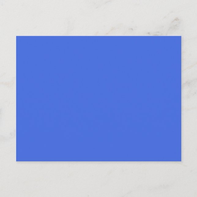 Carte Postale couleur bleu (Devant)