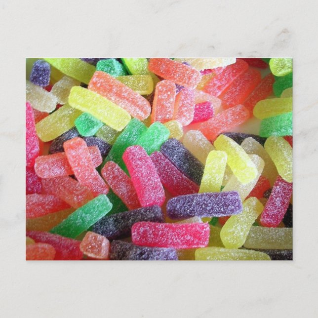 Carte postale couleur bonbon (Devant)