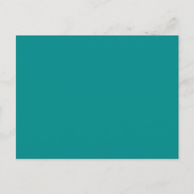 Carte Postale couleur cyan foncé (Devant)
