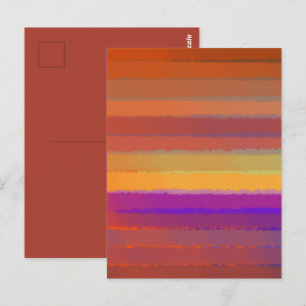 Carte Postale Couleur D'Aquarelle Salée Du lever De Soleil Gliss