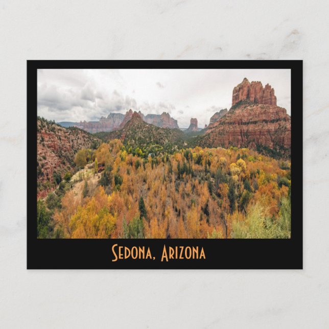 Carte Postale Couleur de chute Sedona en Arizona (Devant)