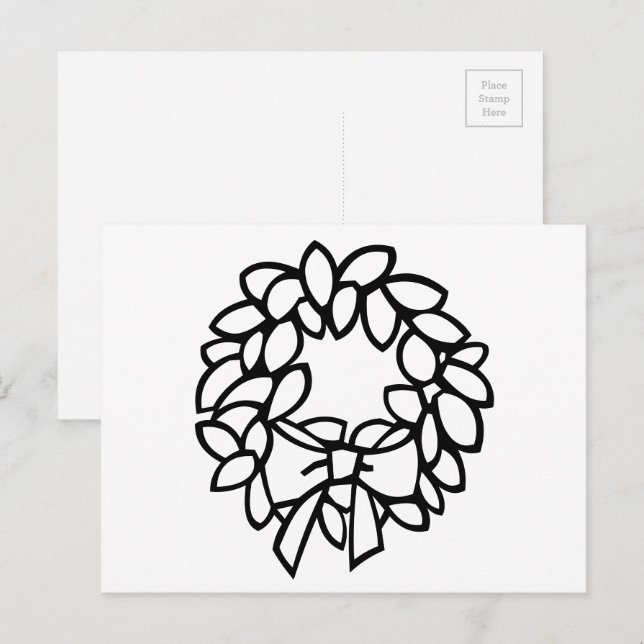 Carte Postale Couleur de la couronne avec cordon (Devant / Derrière)