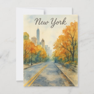 Carte Postale couleur de l'eau new york