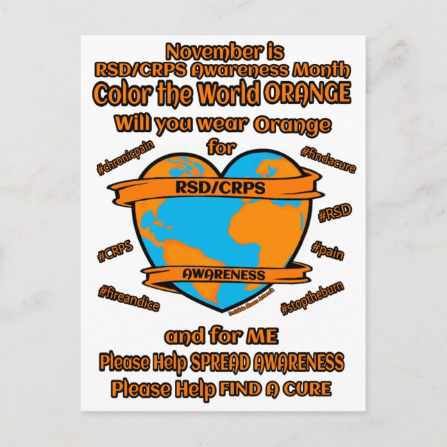 CARTE POSTALE...Couleur de l'orange du monde...RSD (Devant)