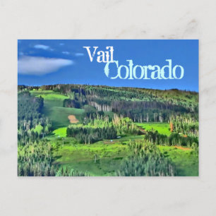 Carte postale couleur de Vail Colorado