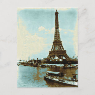 Carte Postale Couleur d'eau vintage Paris