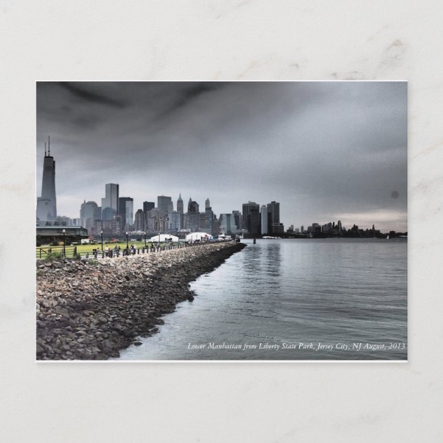 Carte Postale Couleur d'horizon de Lower Manhattan (Devant)