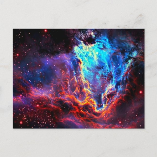Carte Postale Couleur impressionnante Composite Star Nebula (Devant)