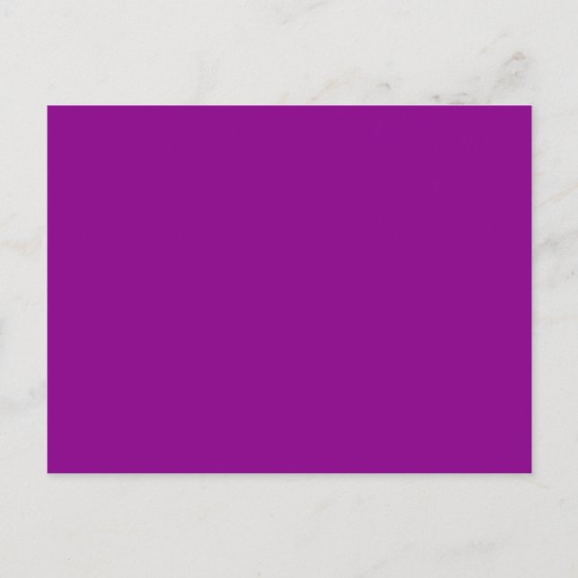 Carte Postale couleur magenta foncé (Devant)