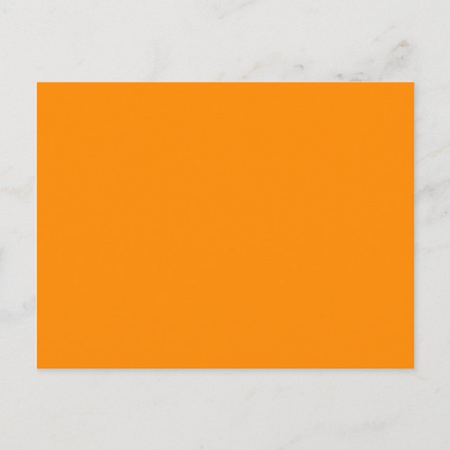 Carte Postale couleur orange foncé (Devant)